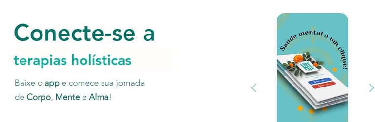 simulação de tela de aplicativo para terapia