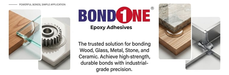 Bondone epoxy resin and adhesives for bonding wood, glass, metal, stone and ceramic