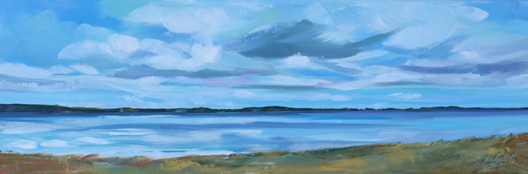 IF FISH COULD FLY - painting by Sharon Wadsworth-Smith