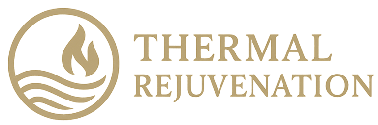 Official logo for Thermal Rejuvenation, a luxury sauna and cold plunge company founded by Adam Bair