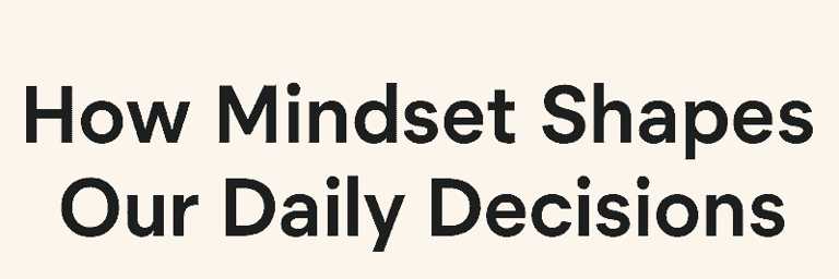 mindset