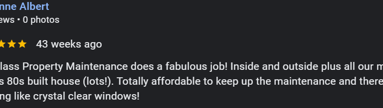 five star review window cleaning