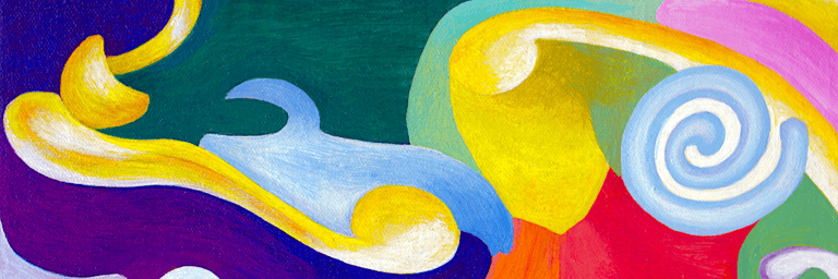 Personalized intuitive Reiki art acrylic painting soul path portrait