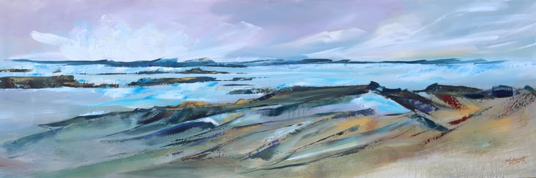 THERES MUSIC IN THE SKY - Painting by Sharon Wadsworth-Smith