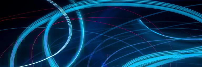 Courbes sur fond bleu illustrant la création de site web performant pour TPE PME