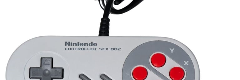 Controle do Super Famicom com 4 botões A,B,X e Y