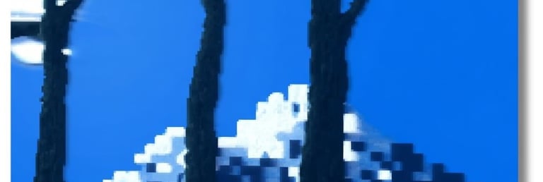 Primeiro veio a Dragonfly, Jogo de 1988 com 3 arvores e ao fundo montanhas