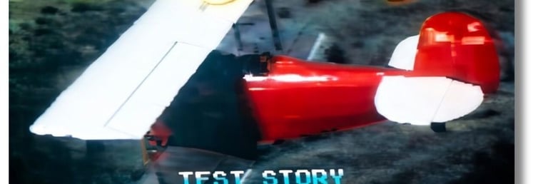 Primeiro veio a Dragonfly, Jogo de 1988 com avião antigo vermelho e branco ao que parece ser o menu 