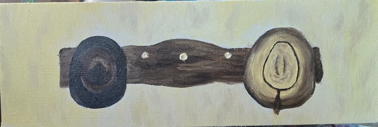 My Daddy's Hats (painting) Kylee Nicole Smith