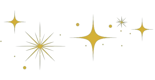 Elément décoratif - étoiles scintillantes- Rubenia Timmerman, auteure.