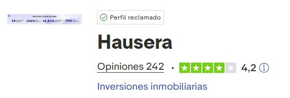 Opiniones hausera en trustpilot nota media