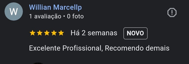 depoimento 5 estrelas
