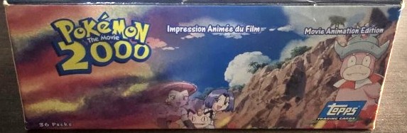 Display Topps Pokémon The Movie 2000 arrière Canadien