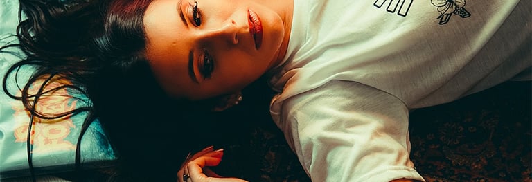 Portrait intimiste en intérieur dans une ambiance old school, photographie capturez à Pau