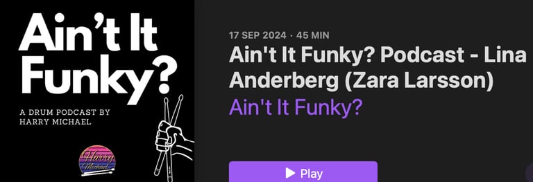 Lina Anderberg featured as guest on music podcast