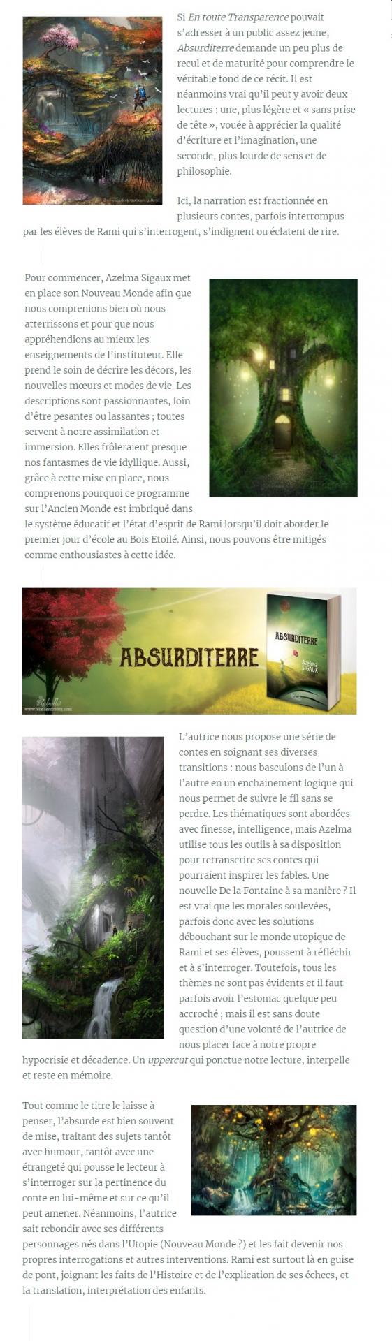 chronique marmite aux plumes livre absurditerre azelma sigaux partie 2