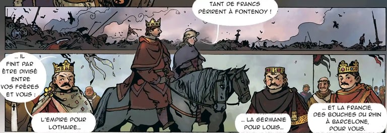 carolingiens, verdun, traité