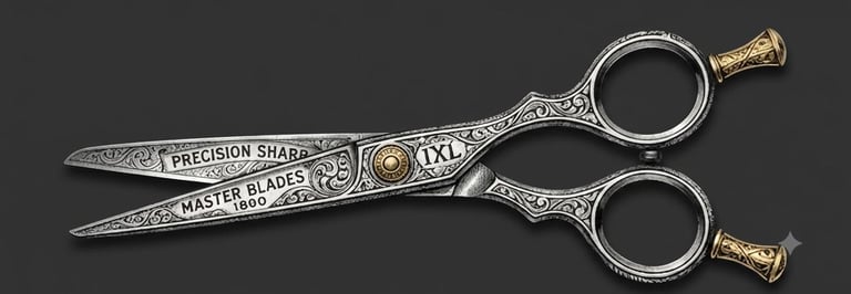 Silver Barbers Braybrook Signature Scissors 