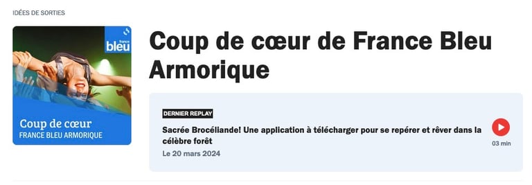 sacrée brocéliande presse