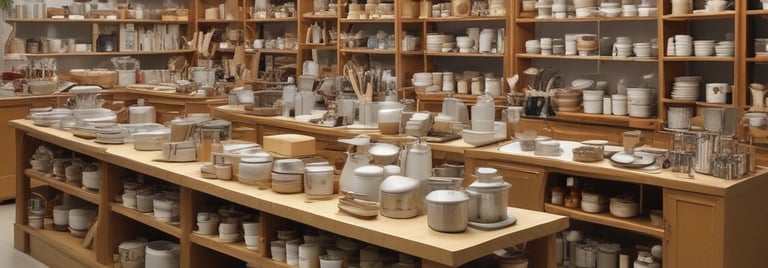 A bustling warehouse with neatly stacked pallets ready for shipment.