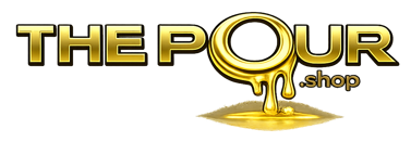 Clean transparent version of The Pour Shop logo used for layouts and branding overlays