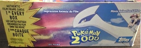 Display Topps Pokémon The Movie 2000 avant Canadien