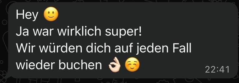 Hochzeits-DJ Rhön Kundenfeedback