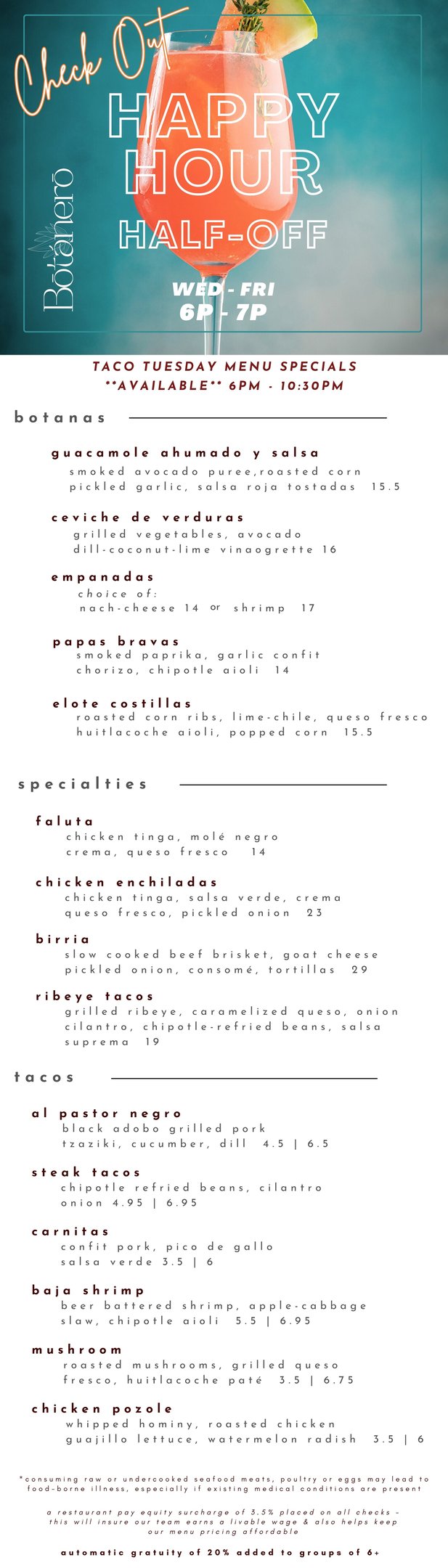 TACO TUESDAY - HAPPY HOUR