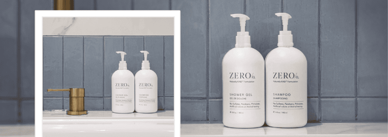 Zero& Shampoo showergel body lotion