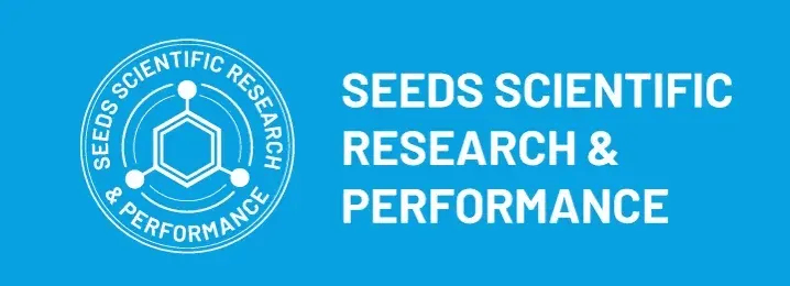 Logo and name for Seeds Scientific Research & Performance