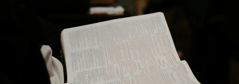 holding a bible