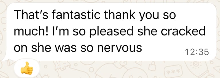 Student feedback fun lessons