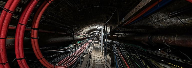 London Underground 11kV cables installed through cable tunnel