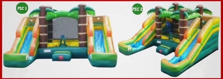 TROPICAL DOUBLE SLIDE COMBO WET OR DRY. Bookings 832-216-8423