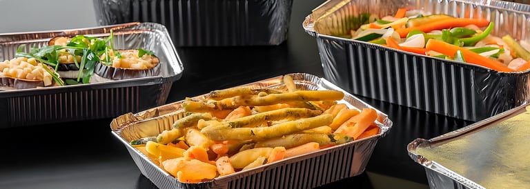 Mejores envases Take Away de aluminio para catering