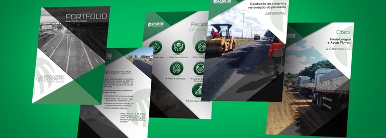 potifolio, paginas de uma catalogo