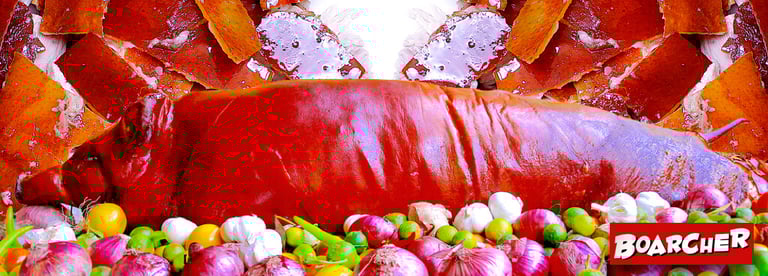 big size lechon as a centerpiece