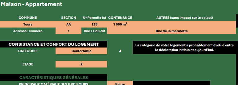 Calculateur taxe foncière