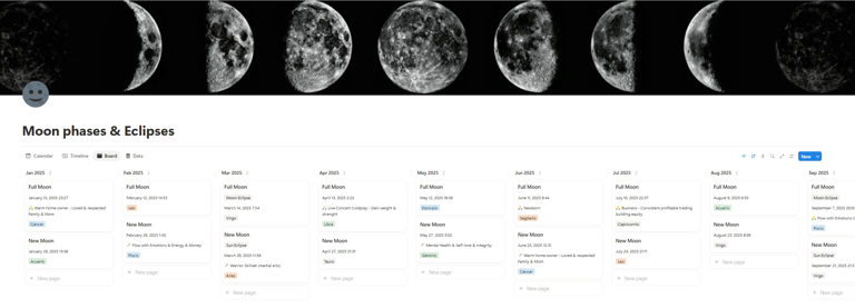 moon cycles