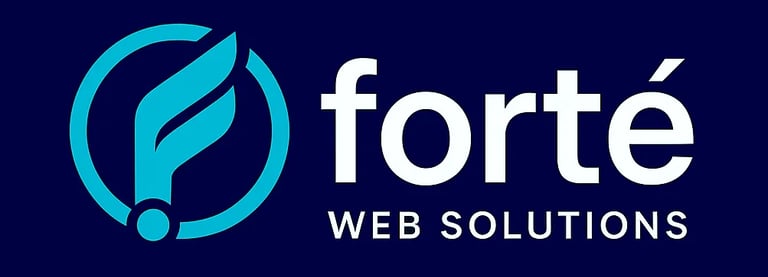 a logo for forte web solutions