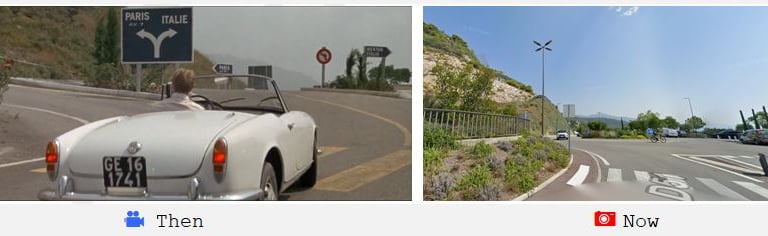 Hesitation point. The location - then and now