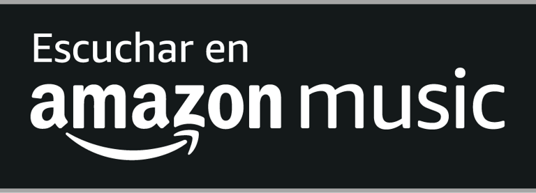 a black and white amazon music logo with the amazon logo