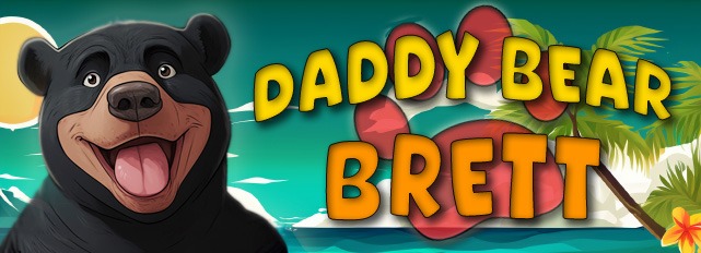 Cartton bear and name plate: Daddy Bear Brett