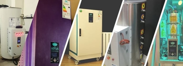 Banner mit verschiedenen UTET LOTUS Plasma Thermen