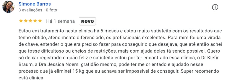 depoimento para dr klifer