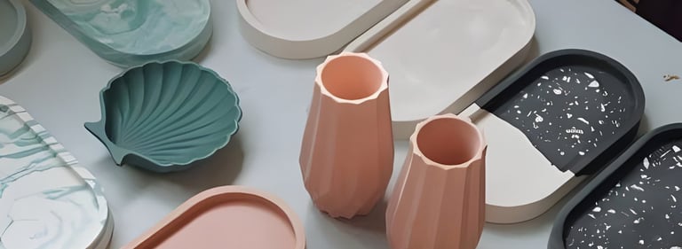 Résine Jesmonite prêtes