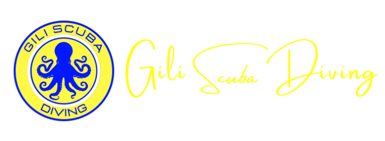 Logo for Gili Scuba Diving, the ideal place to try scuba diving and explore the world's oceans from Gili Trawangan.