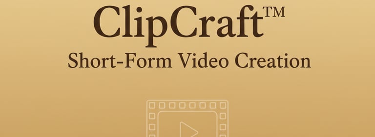 ClipCraft™ is short-form video creation, done for you.