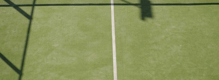 Private paddle tennis court at Villa La Gratitud