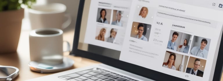 A business model canvas displayed on a corkboard features several categories with sticky notes of various colors. The categories include key partners, key activities, value proposition, customer relationships, customer segments, channels, cost structure, and revenue streams. Each category contains notes with handwritten text that describes elements of a business strategy, divided into sections using lines on the board.
